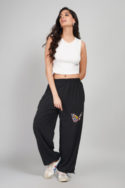 Women NS Printed Straight Fit Trouser