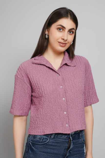 Women Bouncy Button Regular Fit Shirt